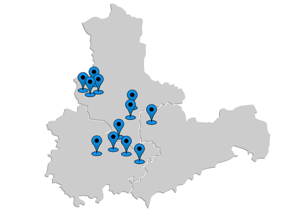 Standorte des Mitteldeutschen Lerninstitut Standorte des Mitteldeutschen Lerninstitut