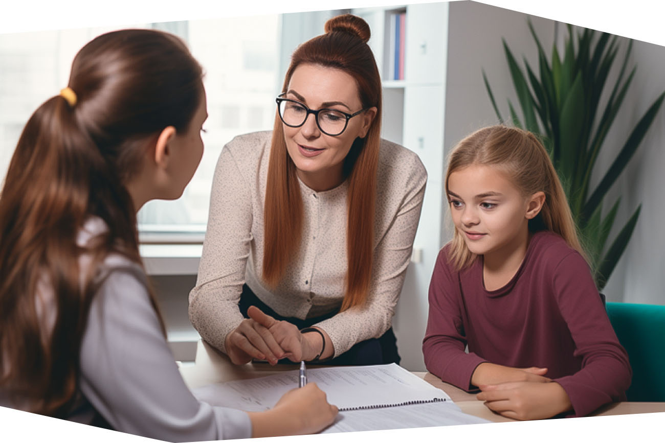schulbegleitung_mutter_tochter_mdli-mitteldeutsches-Lerninstitut Mitarbeiterin des MDLI hilft Mutter bei der Kostenübernahme der Schulbegleitung